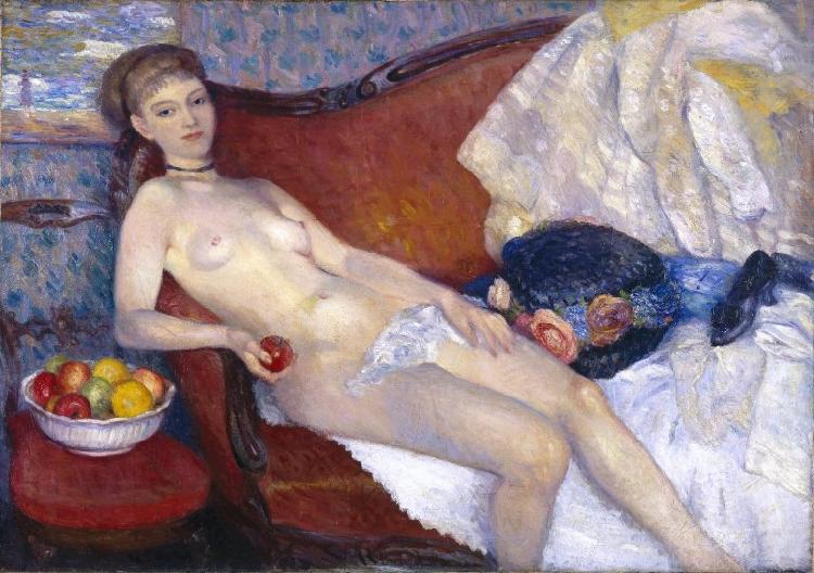 William Glackens Nude with Apple china oil painting image